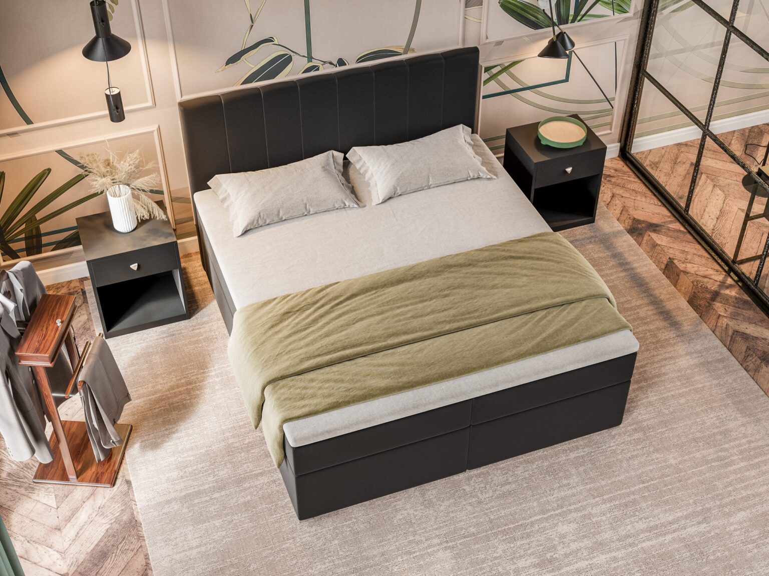 Boxspring postelja PABLO